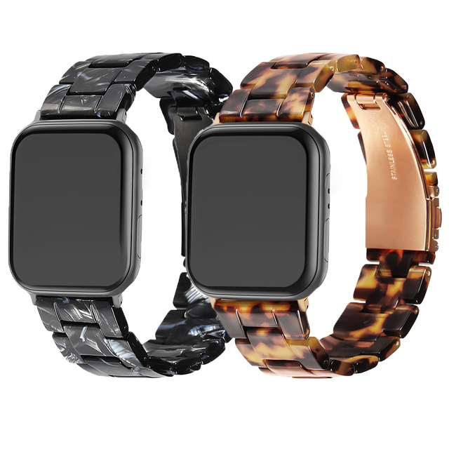 Fashion Resin Wrist Straps Watch Band for Apple Watch Series 11 10 9 8 42mm 46mm 49mm Replacement Wristband