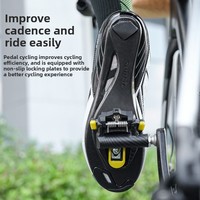 Pédale en alliage d'aluminium autobloquante pour vélos de montagne/route avec système de verrouillage