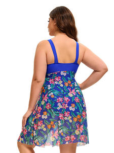 ชุดว่ายน้ำฟิตเนสไซส์ใหญ่พิเศษเป็นมิตรต่อสิ่งแวดล้อมพิมพ์ลายแบบตัดด้านหลังสไตล์ยุโรปอเมริกัน - Product Image 6