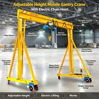 Machine de levage légère multi-spécifications, capable de supporter différentes charges, grue à portique portable réglable de 5 à 10 tonnes