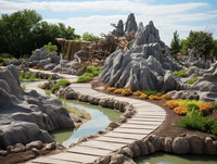 Inspiration Paysage personnalisé Architecture GRC extérieure pour les attractions paysagères Conception architecturale