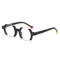 Gafas con Protección Anti-luz Azul de Diseño Italiano Moderno y Clásico para Mujer y Hombre, Monturas Ópticas Retro Redondas, Gafas de Sol 2025