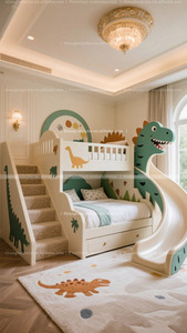 Lit superposé créatif en forme <span class=keywords><strong>de</strong></span> dinosaure luxueux, lit mezzanine haut, personnalisable sur le thème des <span class=keywords><strong>enfants</strong></span>, pour <span class=keywords><strong>salle</strong></span> <span class=keywords><strong>de</strong></span> <span class=keywords><strong>jeux</strong></span>. - Product Image 4