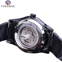 Forsining Montre pour hommes Dragon Squelette Montres mécaniques automatiques Montre à bracelet en acier inoxydable Montre pour hommes Montre étanche Reloj