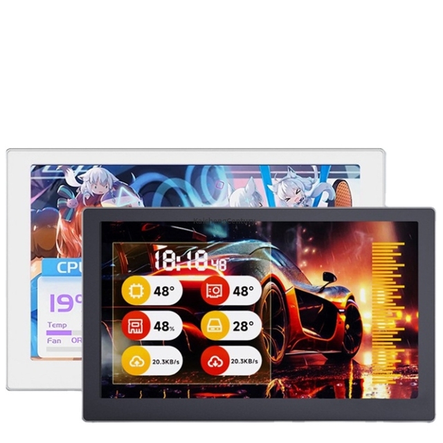 7 Inch New IPS USB Secondary Screen 7" 1024x600 Type-C LCD Computer Hardware Monitor Music Spectrum Analysis Display No AIDA64