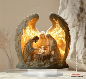 Popular Religious Series Acrylic <b>Ornaments</b> Color Printing Office Coffee Shop Desktop <b>Ornaments</b> Wholesale - Product Image 4