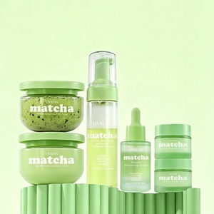 Private Label Face Body Cleansing Radiant Soothe Acne Moisturizing Skincare Matcha <strong>Skin</strong> Care Set - Product Image 1