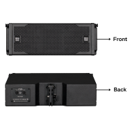 Speaker Line Array Pasif Dual 6.5 Inch Berkualitas Tinggi Cocok untuk Peralatan Suara/Amplifier/Speaker