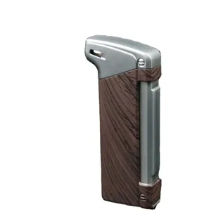 Custom Old Fashion Lighters Metal Zinc Alloy Gas Butane Refill Pipe Smoking Lighter With Pipe Pressing Tool
