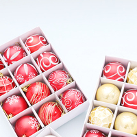 Nouvel ensemble de boules de Noël artisanales de 3 cm, imprimées par sublimation, de haute qualité, peintes à la main, pour décoration et cadeaux à suspendre