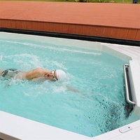 Piscine extérieure en acrylique personnalisée pour villa, maison d'hôtes, salle de sport, usage familial et commercial