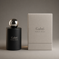 Flacon de parfum rond de 30 ml, 100 ml, flacons de parfum en verre vides de 50 ml, flacon de parfum de luxe OEM avec boîte, logo personnalisé