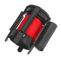 Pièce de rechange pour cassette de ceinture rétractable à tête en plastique pour barrière de contrôle de foule, poteau de guidage pour hôtels, aéroports, banques et files d'attente