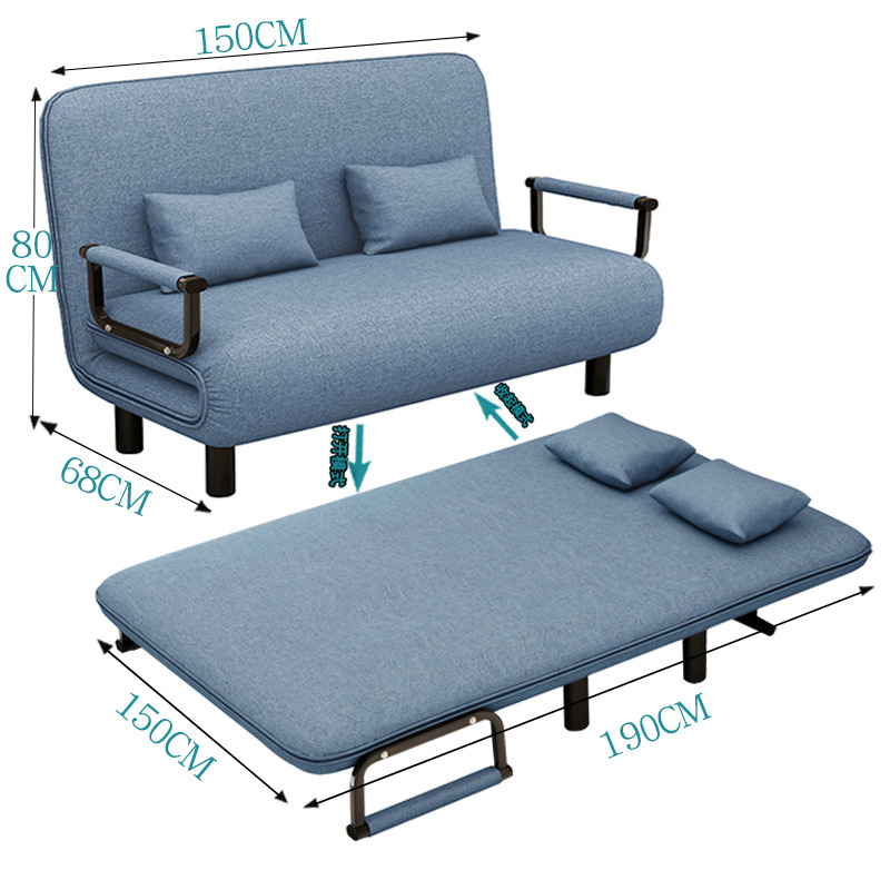 150*190cm azzurro [spugna alta elastica