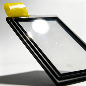 Panneau PC OEM personnalisé en acrylique transparent avec fenêtre d'affichage, cadre noir, adhésif double face et languette de déchirement manuel - Product Image 3