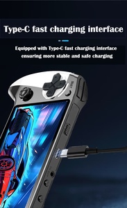 5.5 HD IPS Black White Grip AV TV Desktop 2P Dual Joystick Dustproof Type-C Fast Charge X9 <b>Retro</b> <b>Handheld</b> <b>Console</b> - Product Image 5