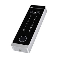 TTLock Kontrol Akses Sidik Jari Wajah Bluetooth IP66 Keypad Biometrik Logam Tahan Air Pembaca Akses Pintu Kartu MF