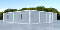 Maisons conteneurs plates à construction rapide et résidences préfabriquées mobiles, adaptées aux dortoirs, aux écoles et aux chantiers de construction