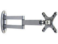 Support mural réglable multifonctionnel en alliage d'aluminium pliable pour téléviseur et moniteur d'ordinateur, avec bras d'extension auto-adhésif durable