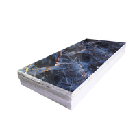 Tablero de mármol UV de PVC de alta presión moderno con diseño floral de alto brillo para decoración de interiores para apartamentos de estilo clásico