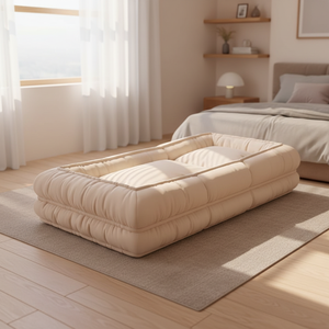 Sofá Cama Ajustable de Doble Uso para Descansar y Dormir, Estilo Moderno Minimalista, Felpa, para Dormitorio - Product Image 6