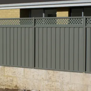 工厂出售外观奇妙的可持续钢彩色粘结围栏与挡土墙