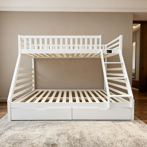 <span class=keywords><strong>Lit</strong></span> superposé multifonctionnel en bois pour enfants et adolescents, avec rangement, pour adultes - Product Image 2