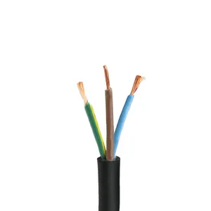 Multicore 1,5 2,5 4 6 10 16 25 sQ mm Cable de goma 0,75mm 450 750V Cable de goma 4x90mm2 h07rn Cable de goma flexible de la H05RN-F