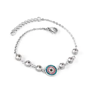 Bracelet Tennis Moisssanite Rond Couleur Noire Argent 925