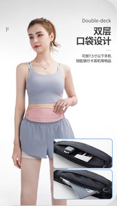 Sac de ceinture de sport et de plein air personnalisé, résistant à l'eau, réglable, mini sac de ceinture, ceinture de course, porte-téléphone de voyage, sacs de jogging - Product Image 5