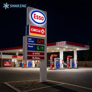 Panneau d'affichage LED personnalisé pour station-service extérieure, indicateur de <span class=keywords><strong>prix</strong></span> du carburant, panneau directionnel pour station-service - Product Image 6