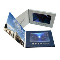 Tarjeta de Felicitación Digital HD con Pantalla LCD IPS Personalizada, Folleto de Video, Marketing Empresarial, Invitación de Boda, Reproductor MP4