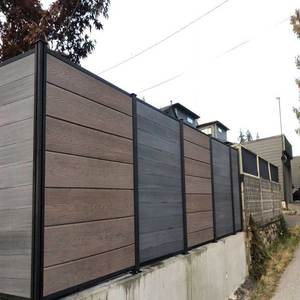 Sự riêng tư hàng rào nhà thiết kế hiện đại Modular hàng rào nhôm kim loại ngang sân riêng tư slat hàng rào - Product Image 2