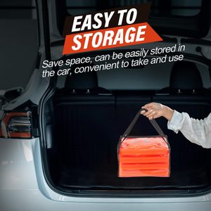 CITICITY กรวยจราจรแบบพับได้ขนาด 18 นิ้ว กรวยป๊อปอัพอเนกประสงค์พร้อมปลอกสะท้อนแสงเพื่อความปลอดภัยบนท้องถนน - Product Image 2