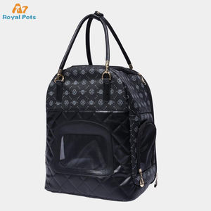 Sıcak satış lüks Premium deri Pet köpek taşıyıcılar küçük köpek taşınabilir evcil hayvan taşıyıcı sırt çantası - Product Image 1