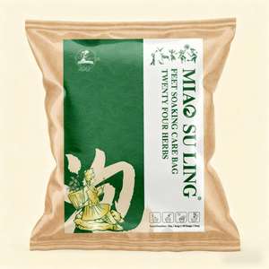 Pacotes de banho para pés contendo ervas como absinto e gengibre ajudam a aliviar a dor nos músculos da panturrilha. - Product Image 1