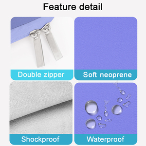 Chống Sốc Máy Tính Xách Tay Pouch Tùy Chỉnh In Mô Hình Máy Tính Xách Tay Tay Áo Màu Hồng Và Màu Xanh Lá Cây Vuông Không Thấm Nước Máy Tính Xách Tay Bìa Bảo Vệ Túi - Product Image 2