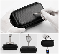 Étui de transport pour montres en EVA noir personnalisé, 3 emplacements, boîte organisatrice portable pour montres, fermeture à glissière, coque rigide antichoc, rangement de voyage OEM
