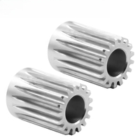 1-5 piezas DDG Engranaje de motor de extrusora de piñón de acero inoxidable 5mm/0.5M 17T para rueda de extrusión para actualización de Hotend de extrusora de impresora 3D