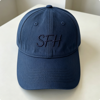 Casquettes de baseball personnalisées en coton pur brodé, style papa, tendance 2026