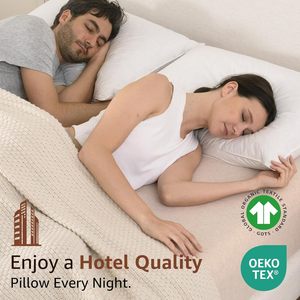 <span class=keywords><strong>Oreiller</strong></span> de lit <span class=keywords><strong>moelleux</strong></span> de qualité hôtelière, <span class=keywords><strong>oreiller</strong></span> doux pour dormir, housse en coton biologique, <span class=keywords><strong>oreiller</strong></span> en duvet de luxe, taille standard - Product Image 6