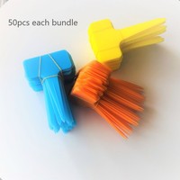 50 pièces 2.36*3.94 pouces 6*10 cm étiquette en plastique PP en forme de T pour bonsaï pièce d'étiquette réutilisable solide Durable