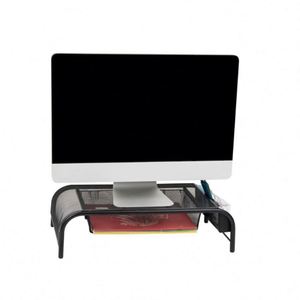 Metal <b>Desk</b> Monitor Stand Riser with Organizer Drawer Monitor Stand for <b>Computer</b> Small Printer Laptop - Product Image 1