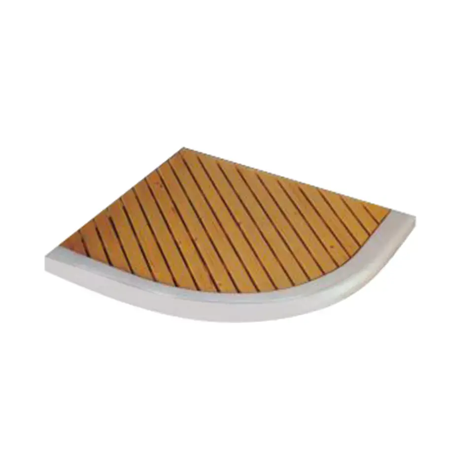 KMRY अनुकूलन प्लास्टिक लकड़ी के कोने बाथरूम में शावर ट्रे के साथ बौछार आधार एक्रिलिक पक्ष (K5036)