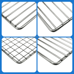 Thịt nướng lưới BBQ Net 304 thép không gỉ Nướng Giỏ lưới tản nhiệt - Product Image 4