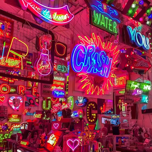 Неоновая Вывеска на заказ, неоновая вывеска с УФ-печатными буквами, светодиодная подсвеченная рекламная неоновая вывеска - Product Image 3