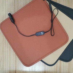 Coussin chauffant électrique <span class=keywords><strong>pour</strong></span> <span class=keywords><strong>voiture</strong></span> 12V, couverture chauffante électrique <span class=keywords><strong>pour</strong></span> <span class=keywords><strong>voiture</strong></span>, coussin chauffant carré en PU à chauffage externe - Product Image 2