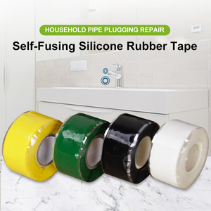 1 Inch X 10 FT Black Self-Fusing <strong>Silicone</strong> Tape Thickness 0.5mm <strong>Hose</strong> Repair Tape Heavy Duty and Leak Proof <strong>Rubber</strong> <strong>Hose</strong> Tape - Product Image 3
