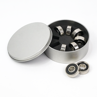 Roulements de skateboard à double rangée en acier chromé 608RS ABEC-7, plaqués nickel, antirouille, à roulement à billes à roulement rapide, lubrifiés à l'huile, prix usine