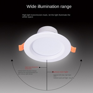 Projet d'hôtel commercial entoure l'éclairage luminaire commercial Cob Spot encastré vers le bas lumière LED Downlight - Product Image 6